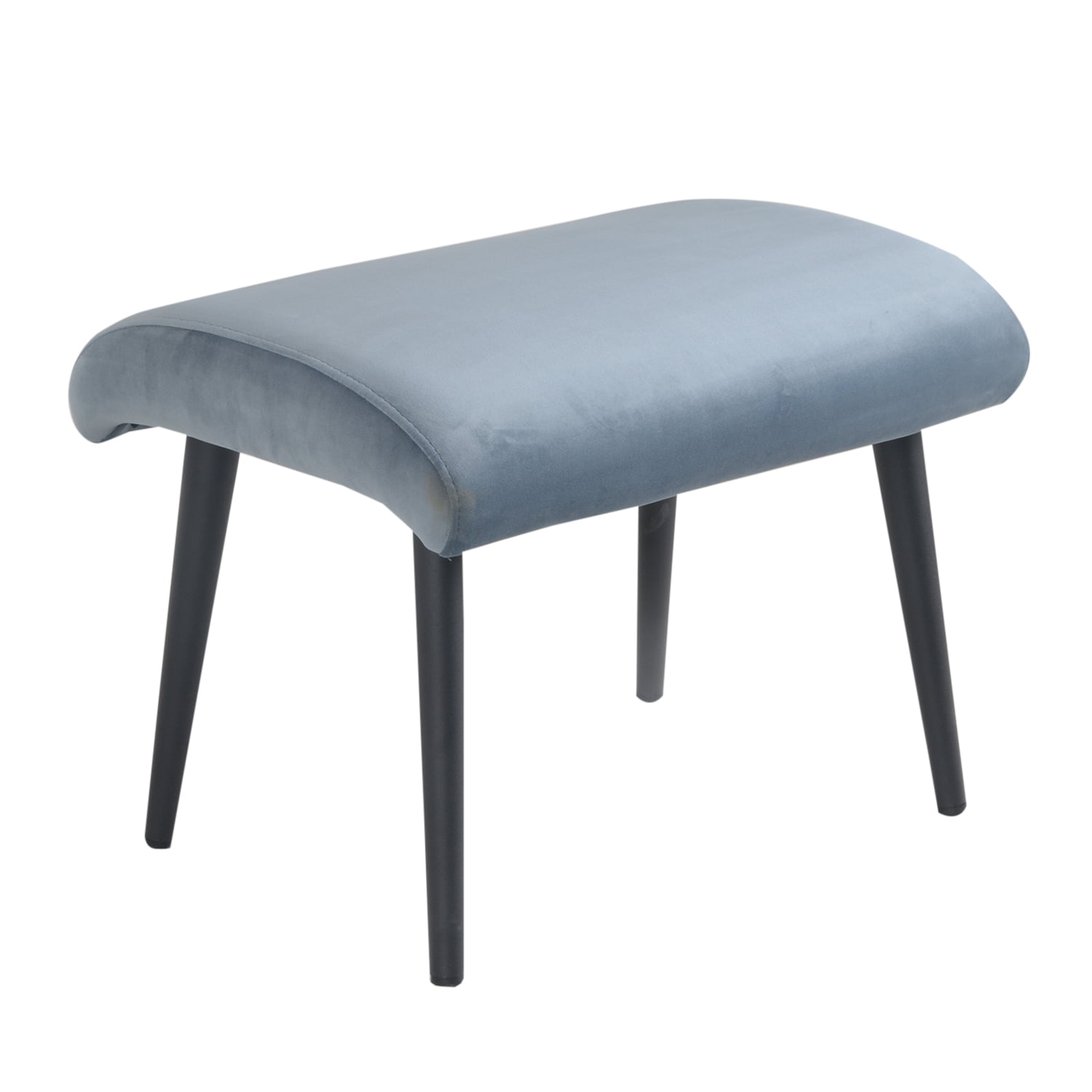 damiware Voetenbankje sierbankje velvet metaal Benno – Velvet Lichtblauw