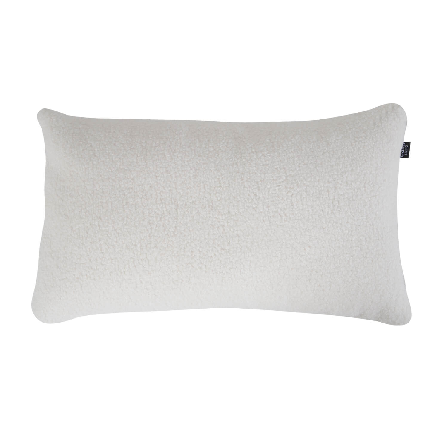 damiware woonkamer sierkussen geruit rechthoek 45x24cm Cushy – Teddystof wit