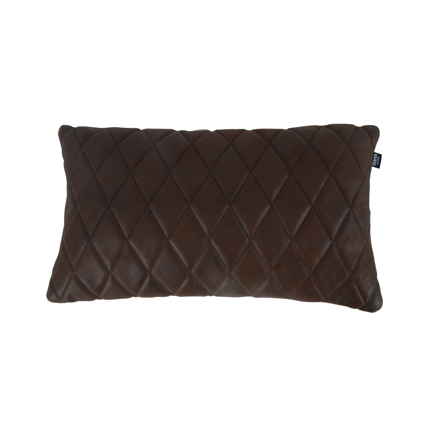 damiware woonkamer sierkussen geruit rechthoek 45x24cm Cushy – Burgundy