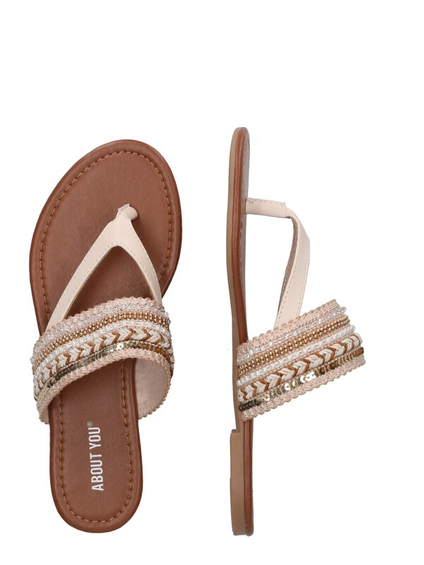 Daniel Hechter Watches ABOUT YOU Teenslipper 'Natalie' In Nude