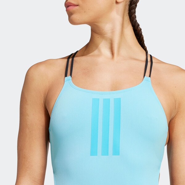 Daniel Hechter Watches ADIDAS PERFORMANCE Bustier Sportbadpak 'RIPSTREAM' In Cyaan Blauw Lichtblauw