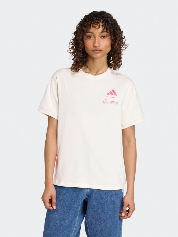 Daniel Hechter Watches ADIDAS PERFORMANCE Functioneel Shirt 'MERCEDES - AMG PETRONAS FORMULA ONE TEAM' In Offwhite