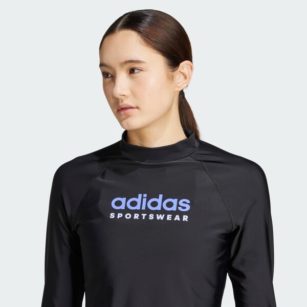 Daniel Hechter Watches ADIDAS SPORTSWEAR Sportbikinitop 'Rash Guard' In Zwart
