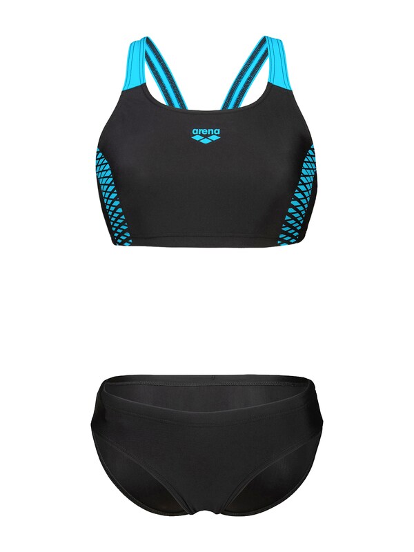 daniel hechter watches ARENA Bustier Sportbikini 'OPENINGS' in Zwart