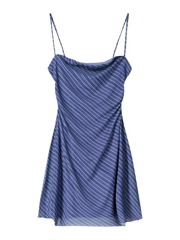 daniel hechter watches Bershka Zomerjurk in Navy Hemelsblauw