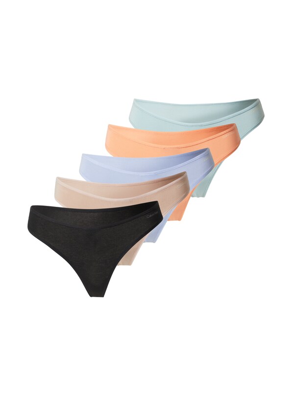 daniel hechter watches Calvin Klein Underwear String 'Ideal Cotton' in Beige Lichtblauw Mintgroen Oranje Zwart