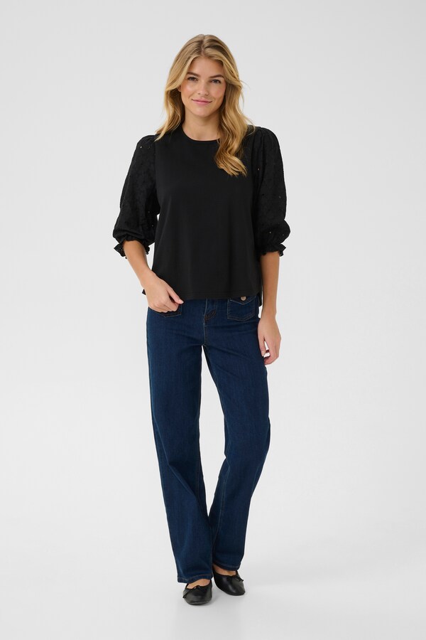 Daniel Hechter Watches Cream Blouse In Zwart