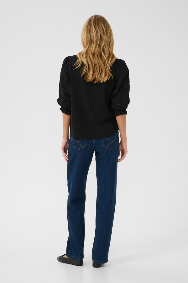 Daniel Hechter Watches Cream Blouse In Zwart