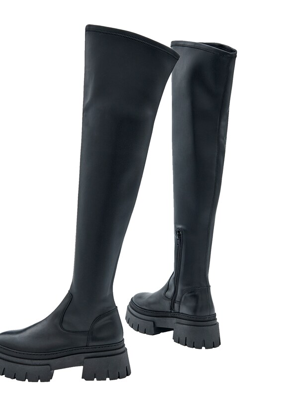 Daniel Hechter Watches EDITED Overknee Laarzen 'Wisgard' In Zwart