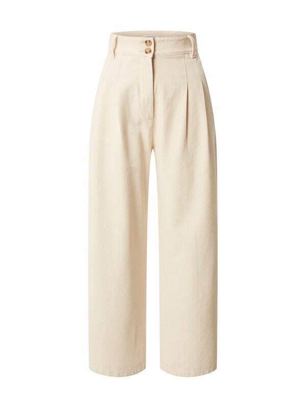 daniel hechter watches EDITED Wide leg Bandplooi jeans 'Ellis' in Beige