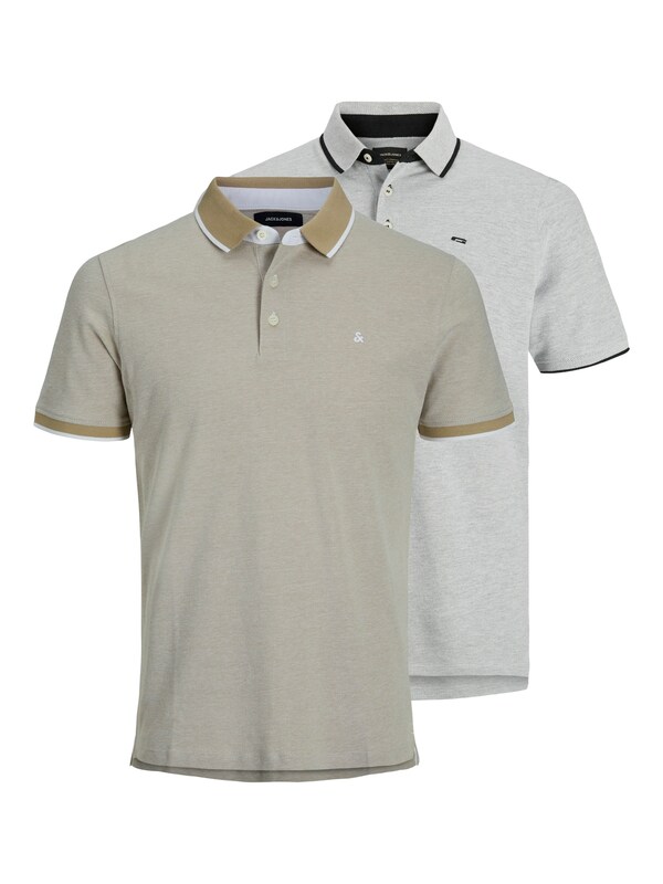 daniel hechter watches JACK & JONES Shirt 'JJEPaulos' in Donkerbeige Lichtgrijs
