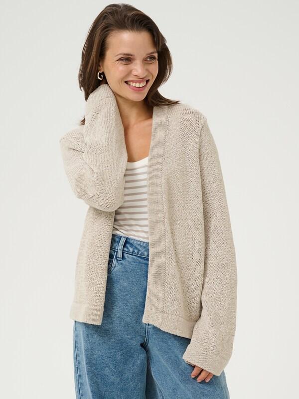 Daniel Hechter Watches Kaffe Gebreid Vest 'KASevita' In Greige