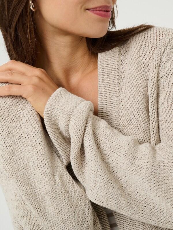 Daniel Hechter Watches Kaffe Gebreid Vest 'KASevita' In Greige