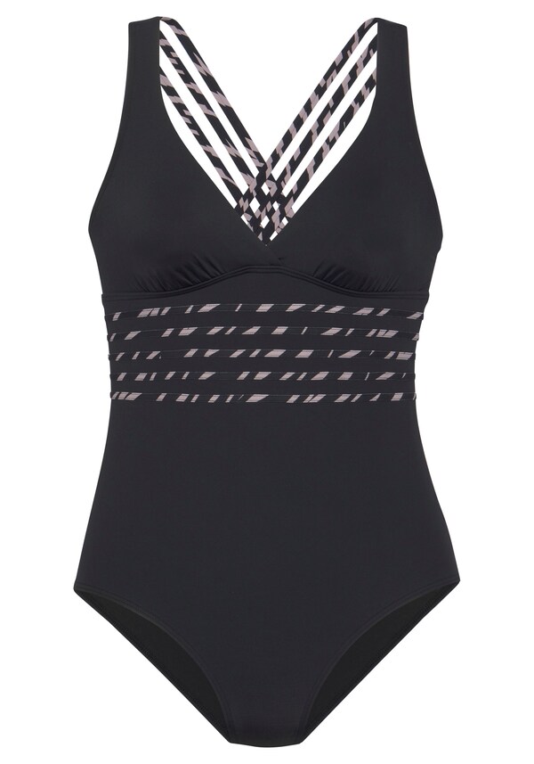 daniel hechter watches LASCANA Bustier Badpak in Zwart