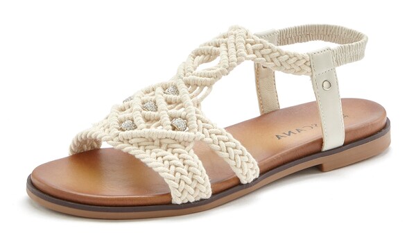 daniel hechter watches LASCANA Sandalen met riem in Wolwit