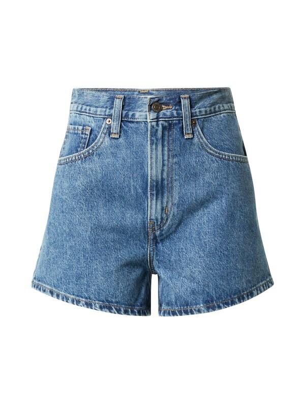 daniel hechter watches LEVI'S ® Regular Jeans 'High Waisted Mom Short' in Blauw Denim