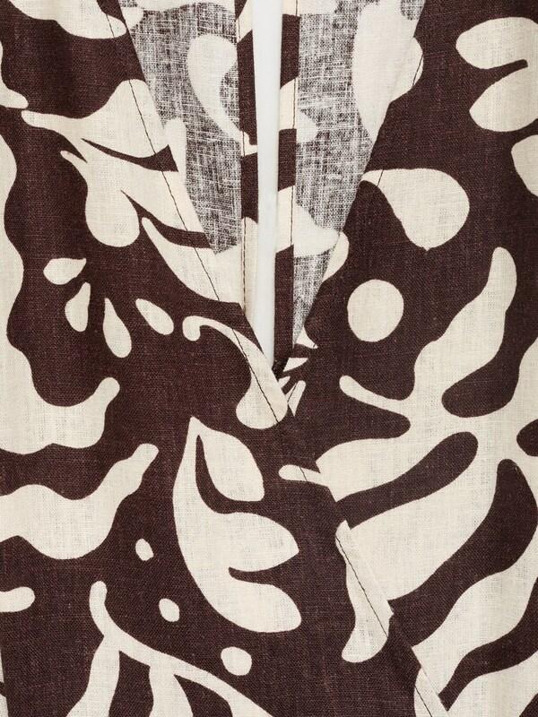 Daniel Hechter Watches MANGO Jumpsuit 'MERCI' In Bruin