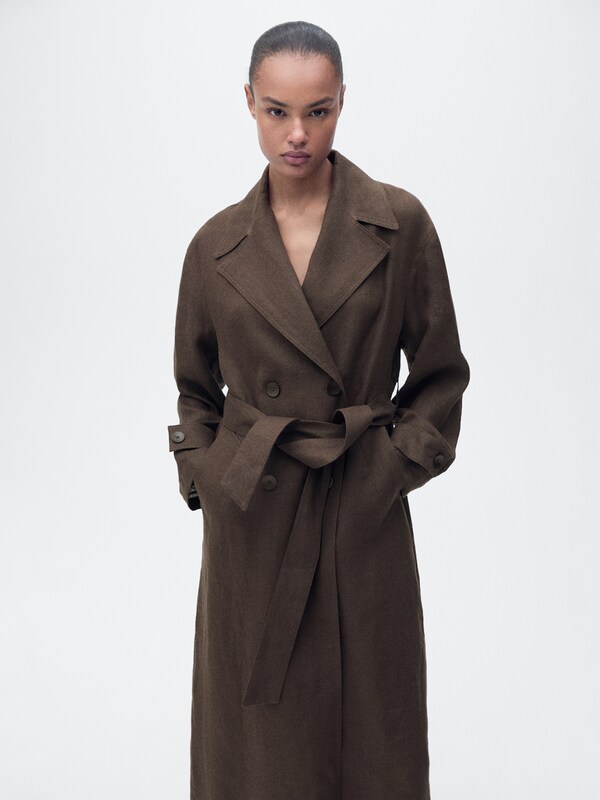 Daniel Hechter Watches MANGO Tussenmantel 'BEIRUT' In Bruin