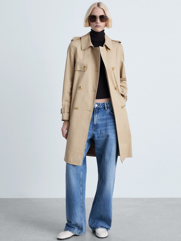 Daniel Hechter Watches MANGO Tussenmantel 'Polana' In Lichtbeige