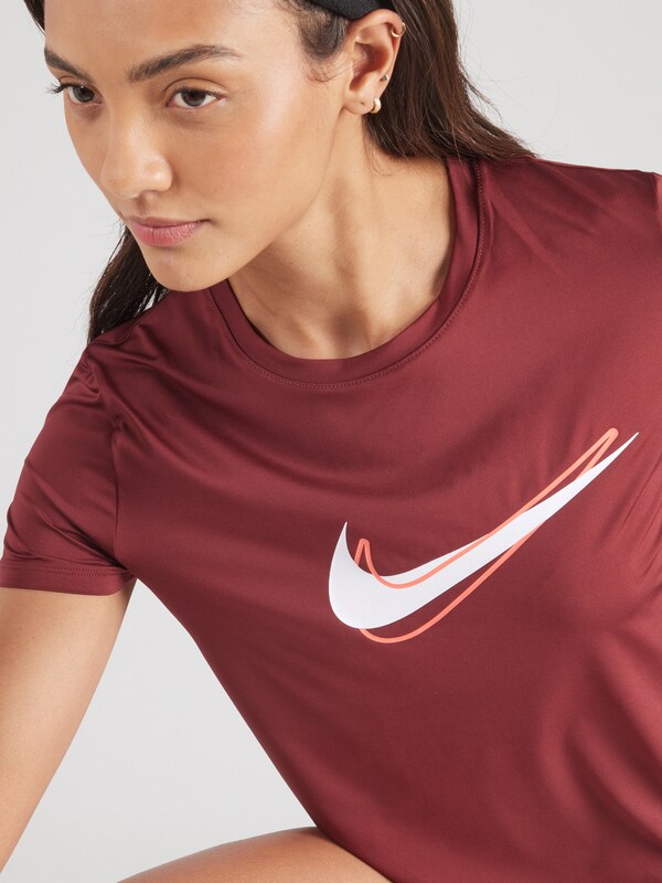 Daniel Hechter Watches NIKE Functioneel Shirt 'ONE SWSH' In Donkerrood