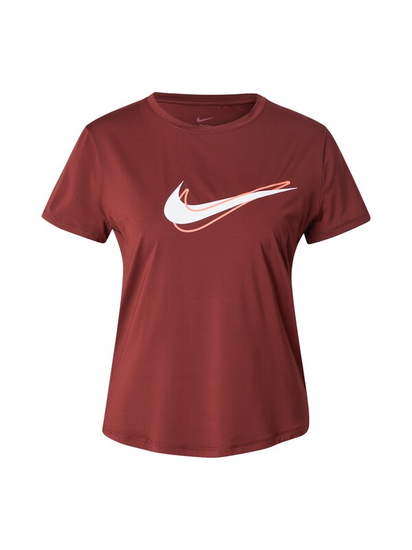 daniel hechter watches NIKE Functioneel shirt 'ONE SWSH' in Donkerrood