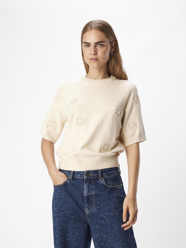 Daniel Hechter Watches OBJECT Trui 'OBJLANEY RUBIN' In Crème