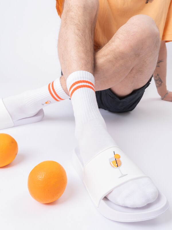 Daniel Hechter Watches Occulto Muiltjes 'Sprizz Lou' In Oranje Mandarijn Wit