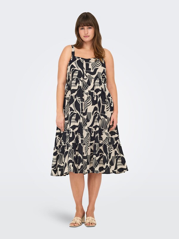 Daniel Hechter Watches ONLY Carmakoma Jurk 'CARMalusi' In Greige