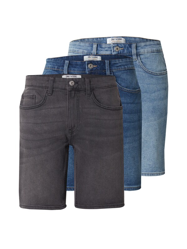 daniel hechter watches Only & Sons Regular Jeans 'ONSWEFT' in Blauw Denim Lichtblauw Donkergrijs