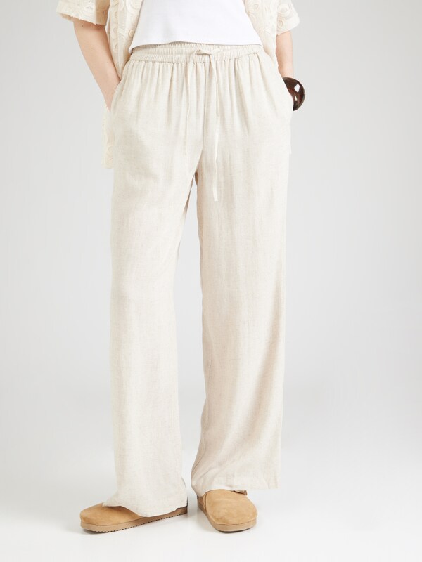 Daniel Hechter Watches PIECES Wide Leg Broek 'PCPia'' In Ecru