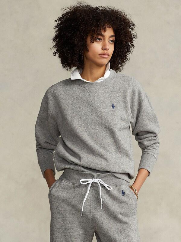Daniel Hechter Watches Polo Ralph Lauren Sweatshirt 'LS PO-LONG SLEEVE-KNIT' In Grijs
