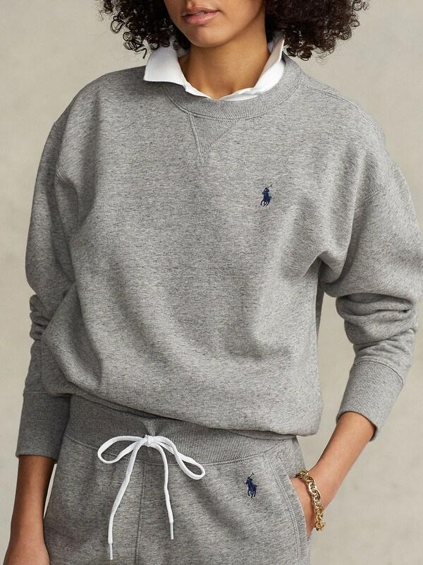 Daniel Hechter Watches Polo Ralph Lauren Sweatshirt 'LS PO-LONG SLEEVE-KNIT' In Grijs