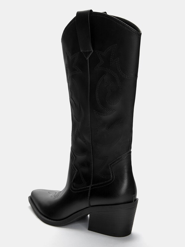 Daniel Hechter Watches Pull&Bear Cowboylaarzen In Zwart