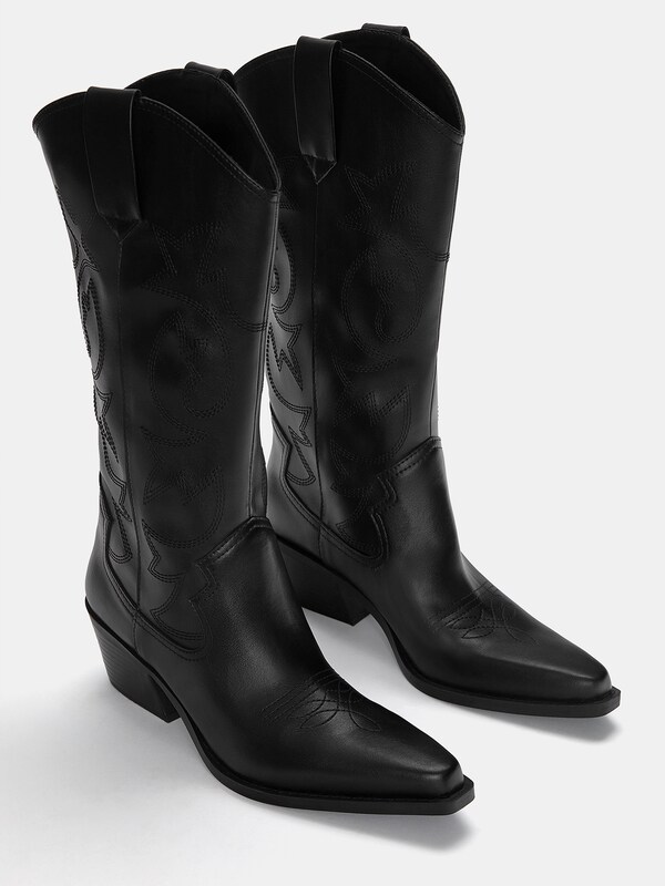 Daniel Hechter Watches Pull&Bear Cowboylaarzen In Zwart