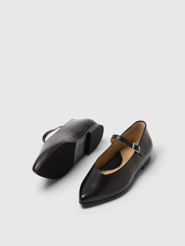 Daniel Hechter Watches SELECTED FEMME Ballerina Met Riempjes 'SLFWhitney' In Zwart