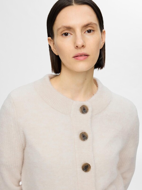 Daniel Hechter Watches SELECTED FEMME Gebreid Vest 'Sia' In Lichtbeige