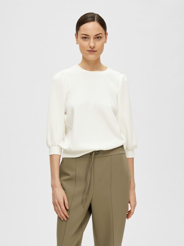 Daniel Hechter Watches SELECTED FEMME Sweatshirt 'Tenny' In Wit