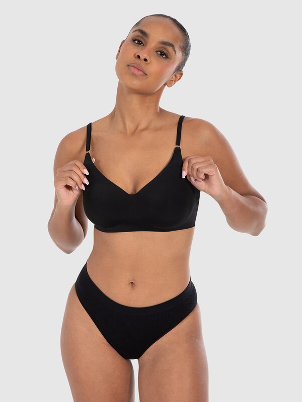 Daniel Hechter Watches Smilodox Bustier Sport Bh 'Nysa' In Zwart