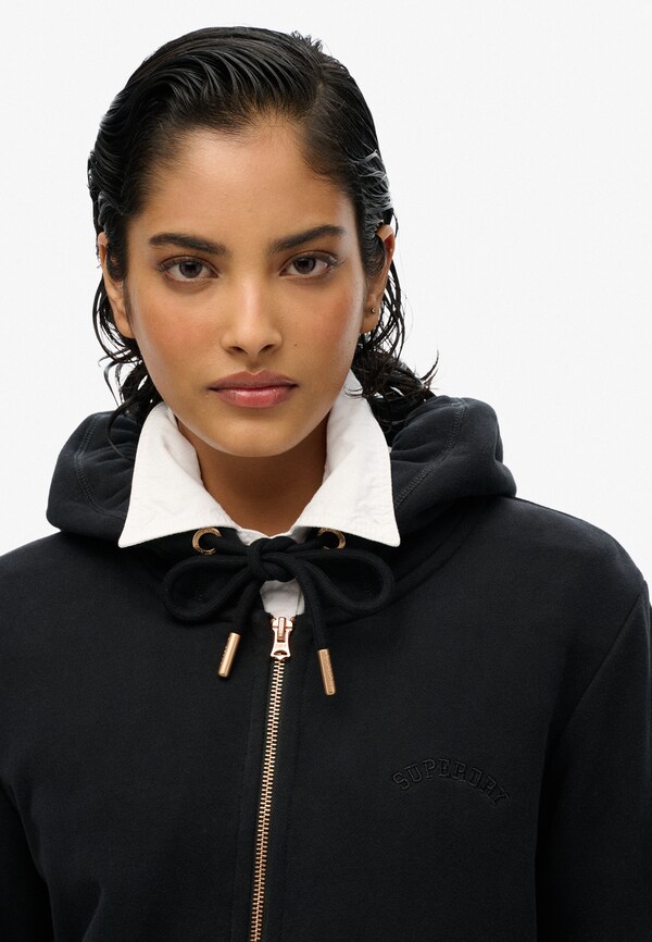 Daniel Hechter Watches Superdry Sweatvest 'Essential' In Zwart