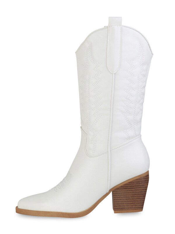 Daniel Hechter Watches Van Hill Cowboylaarzen 'Harper' In Wit