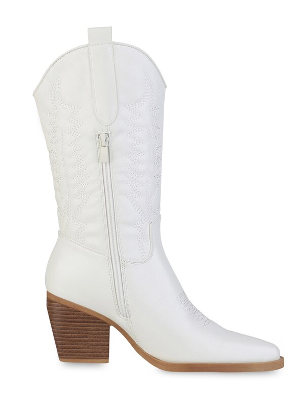 Daniel Hechter Watches Van Hill Cowboylaarzen 'Harper' In Wit