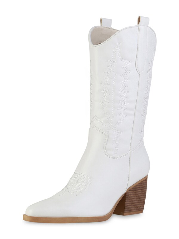 daniel hechter watches Van Hill Cowboylaarzen 'Harper' in Wit