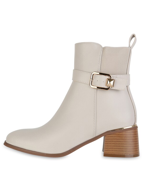 Daniel Hechter Watches Van Hill Enkellaarsjes 'Mia' In Ecru