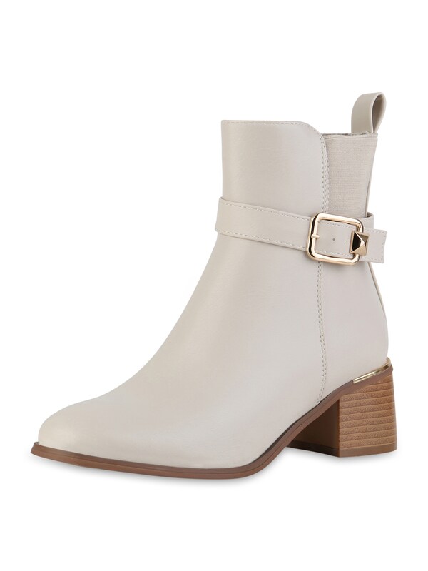 daniel hechter watches Van Hill Enkellaarsjes 'Mia' in Ecru