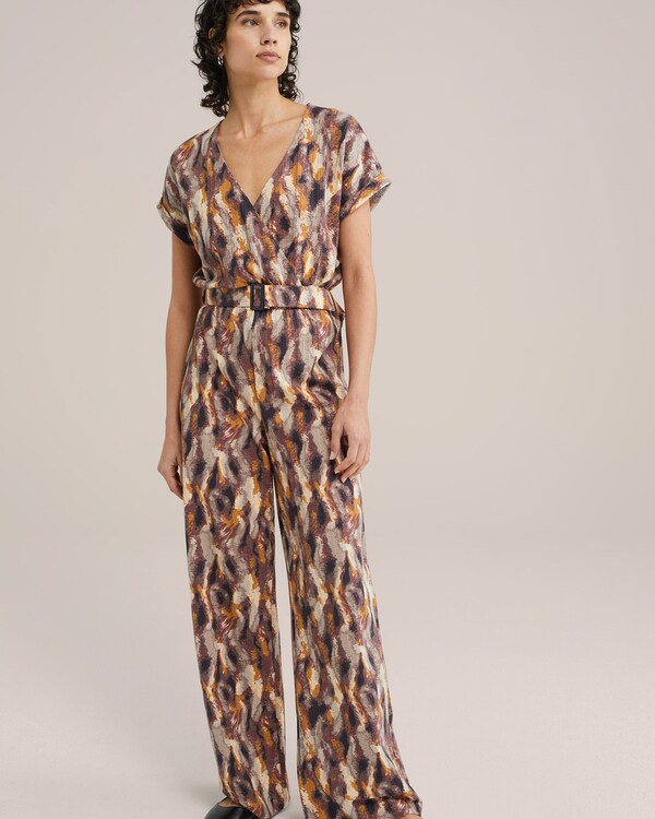 Daniel Hechter Watches WE Fashion Jumpsuit In Kastanjebruin Pueblo Brokaat