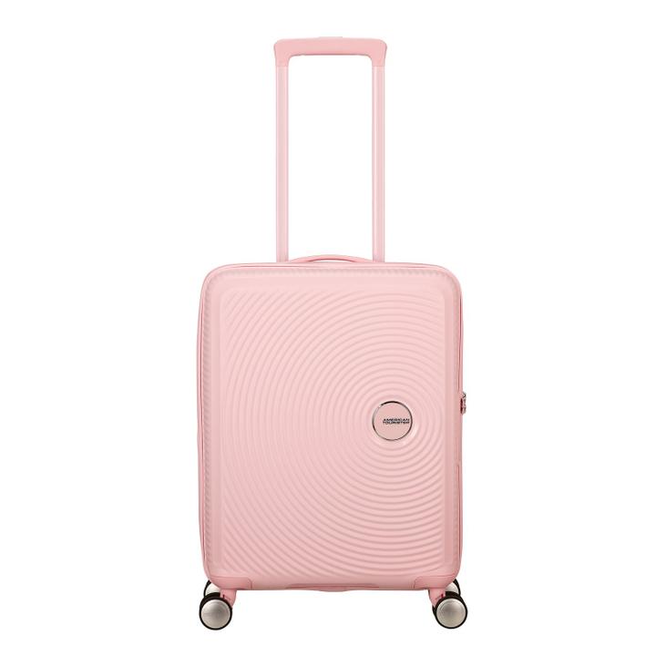 daniel ray American Tourister Soundbox Spinner 55/20 TSA Expandable pastel pink
