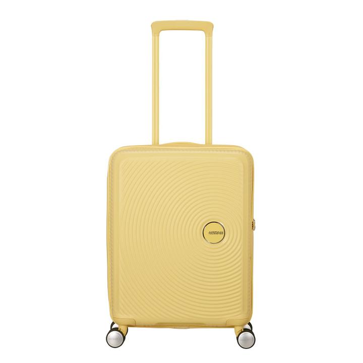 daniel ray American Tourister Soundbox Spinner 55/20 TSA Expandable pastel yellow
