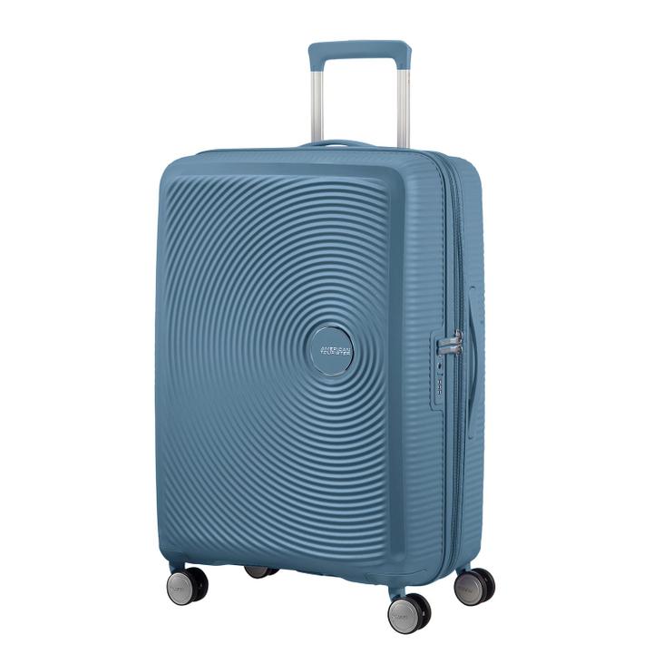 Daniel Ray American Tourister Soundbox Spinner 67 Expandable Stone Blue