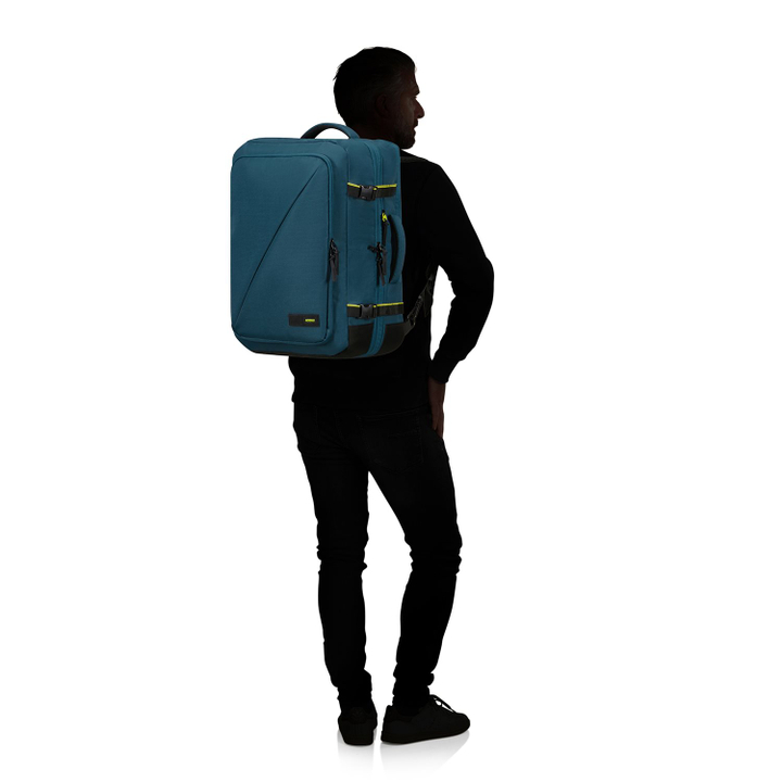 Daniel Ray American Tourister TAKE2CABIN Travel Backpack L Expandable Harbor Blue
