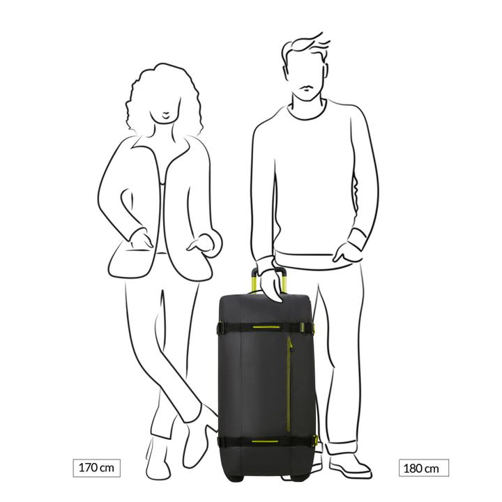 Daniel Ray American Tourister Urban Track Duffle/Wheels L Coated Black/lime